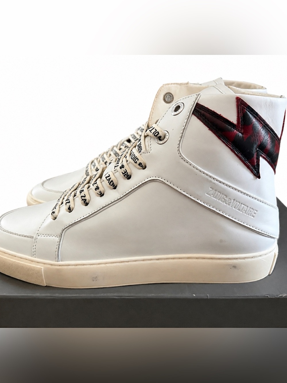 Zadig & Voltaire High Flash Women's Power Sneakers ZV1747 White  41 US 10 $498
